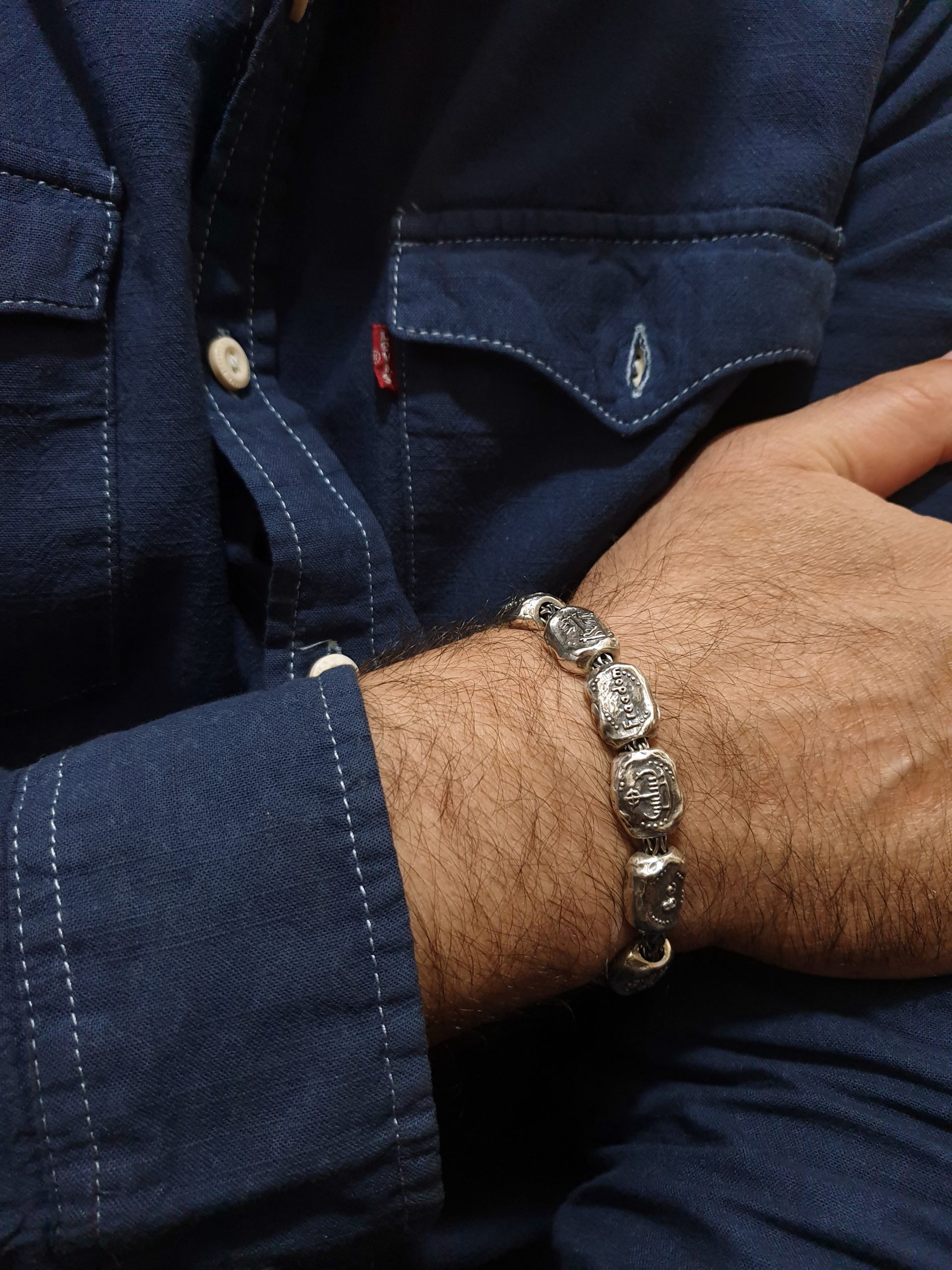 Heavy Rigid Men Bracelet Sterling Silver 925 - SunnyArmenia